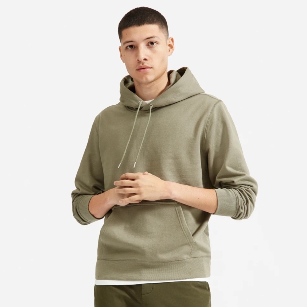Men’s Everlane French Uniform Hoodie Olive Used